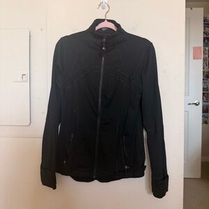 Queenieke Black Athletic Zip Up Jacket Women’s Large Stretch Lightweight